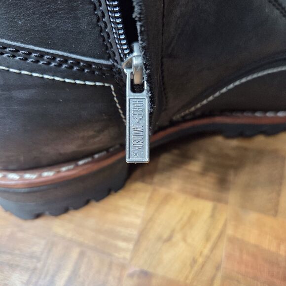 Harley-Davidson Motorcycle Men's Bentler Riding Boots Blk 7.5-Inch Sz 8.5 D96268 - Picture 12 of 13